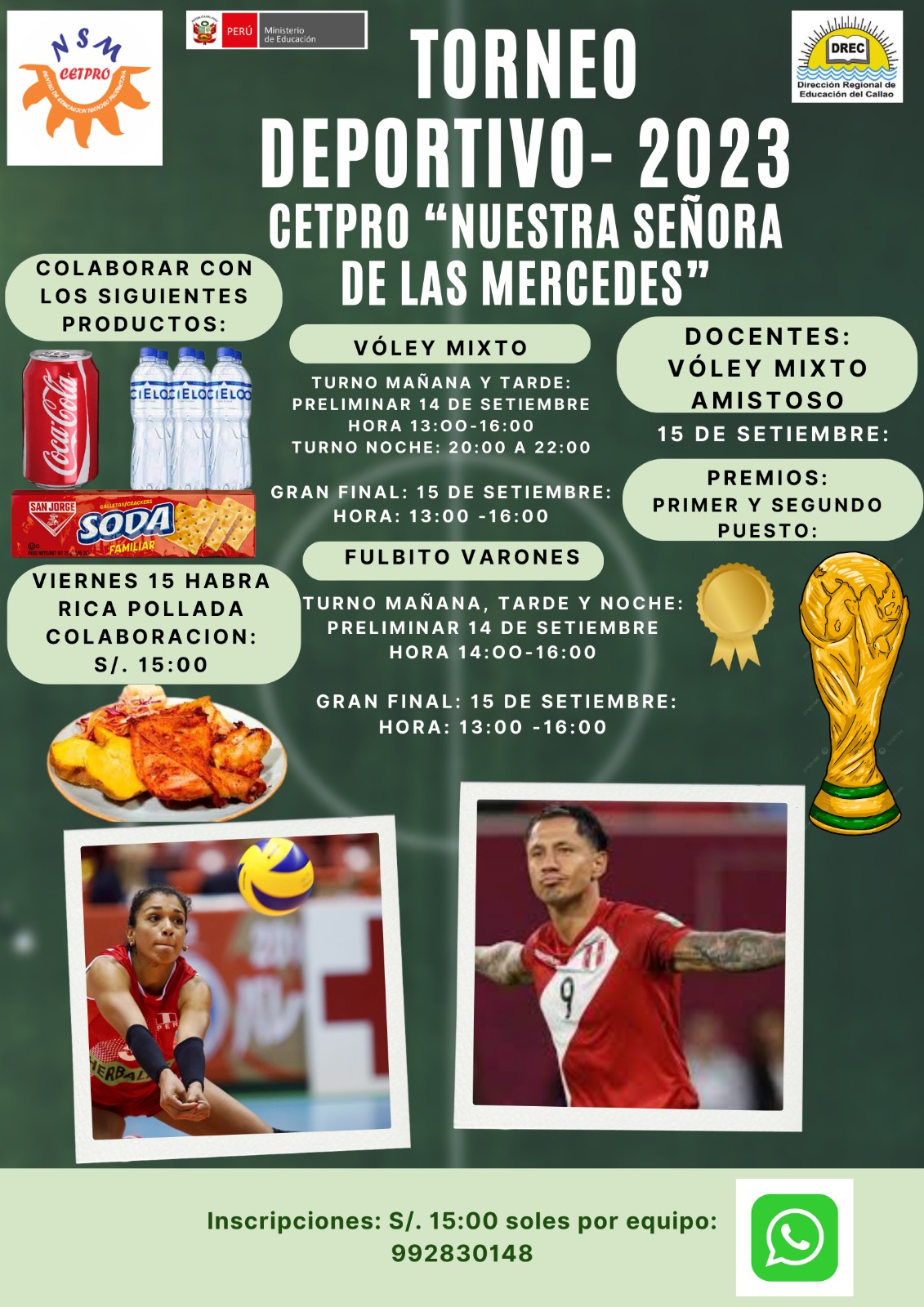 Torneo deportivo CETPRO Nuestra Señora de las Mercedes