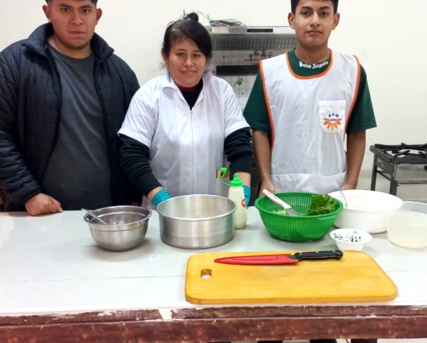 Exposición de platos elaborados por estudiantes